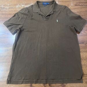 Polo Ralph Lauren Men's Short Sleeve Nutmeg Brown Polo Shirt Size XL
